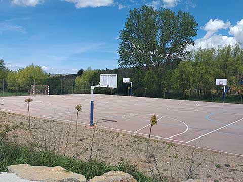 Pista de futbito y basket
